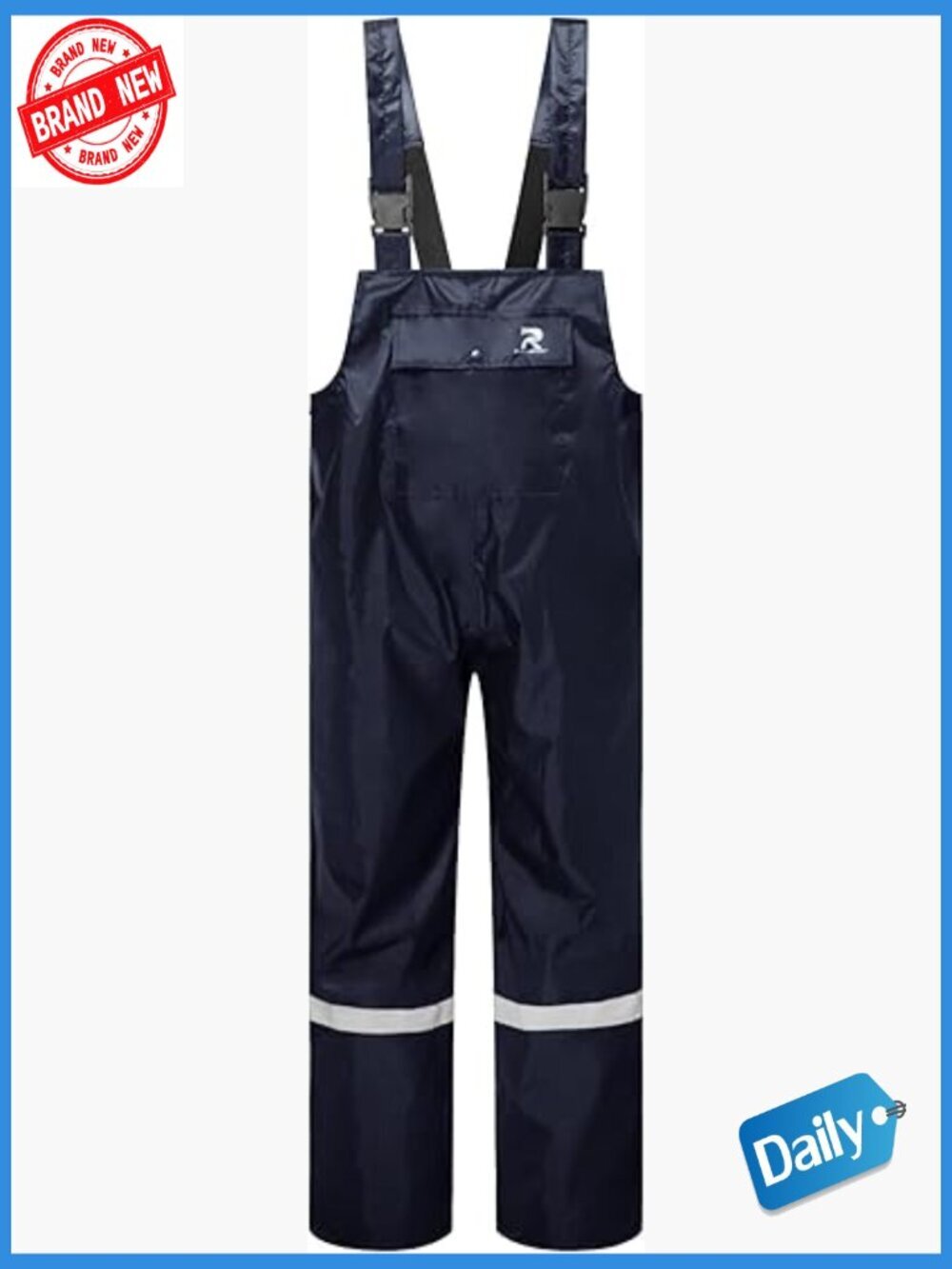 Waterproof Bib Overalls for Outdoor Work Fishing Rain Gear Regular Fit